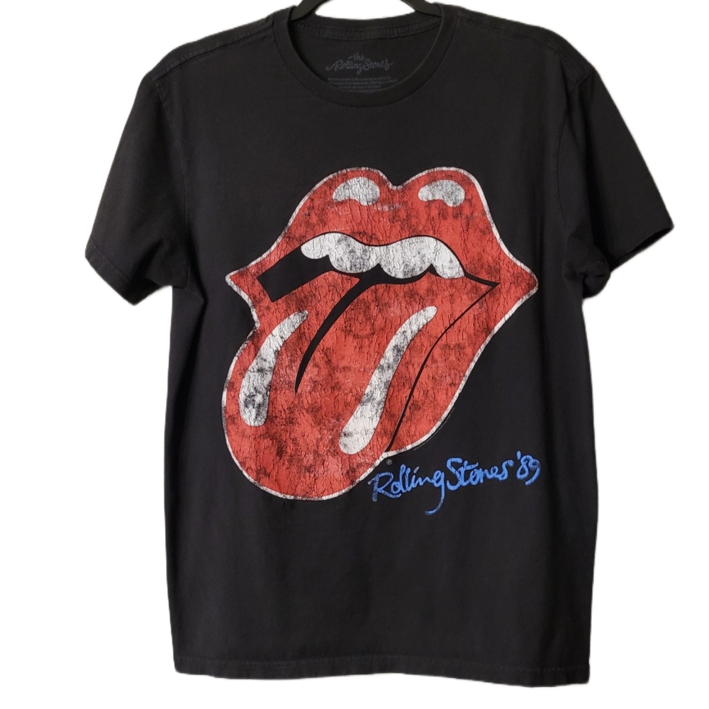 The Rolling Stones Retro Graphic Lips T-Shirt Size Medium